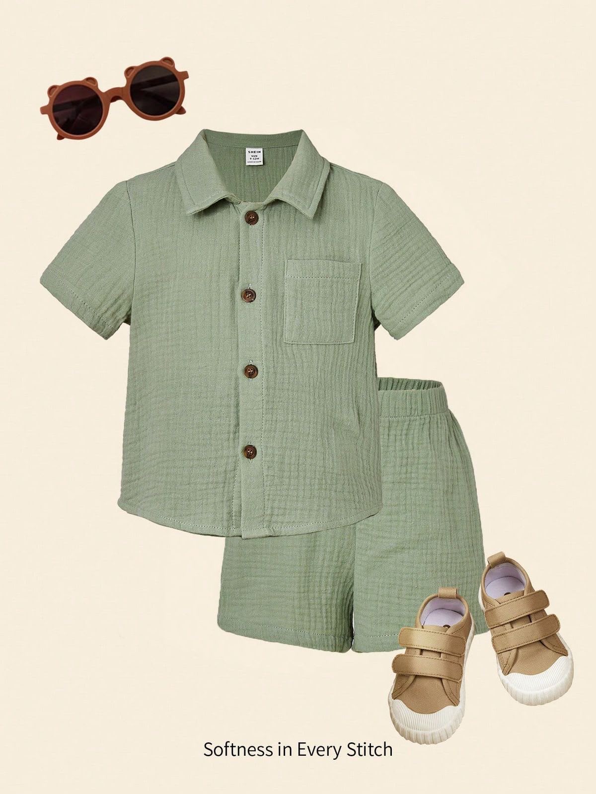 Green Shirt-Pant for Boys