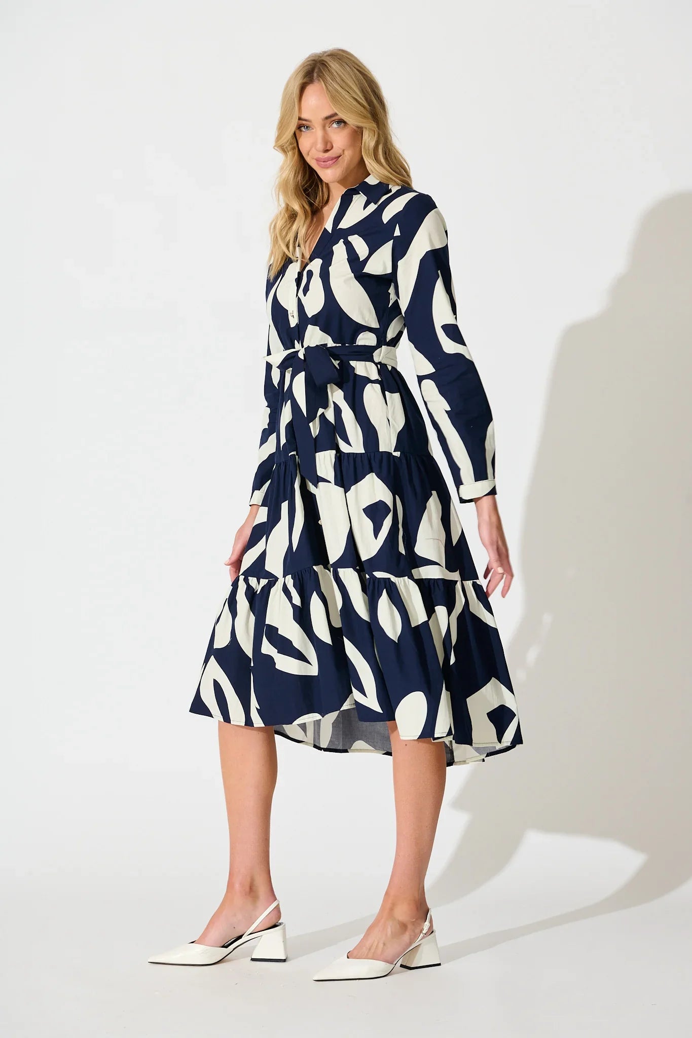 Endless Wishes Midi Navy White