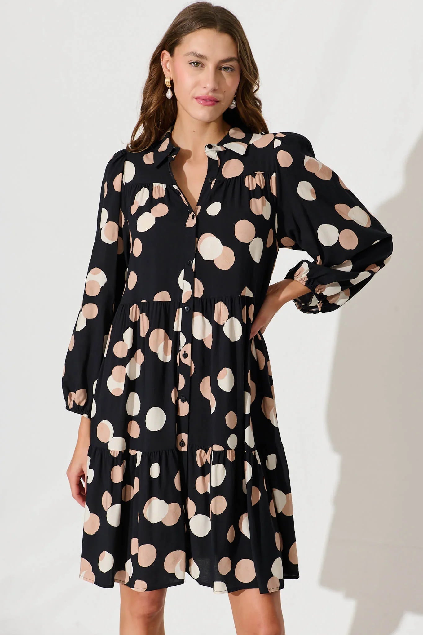 Felicity Smock Shirt Dress